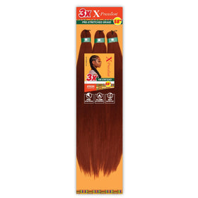 Sensationnel X-Pression Pre-Stretched Braids 350 Copper Red front view