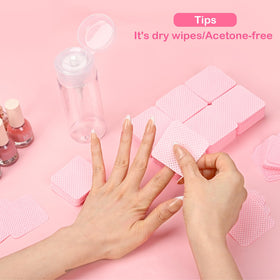 Seonggong Lint Free Nail Wipes and pump dispenser together