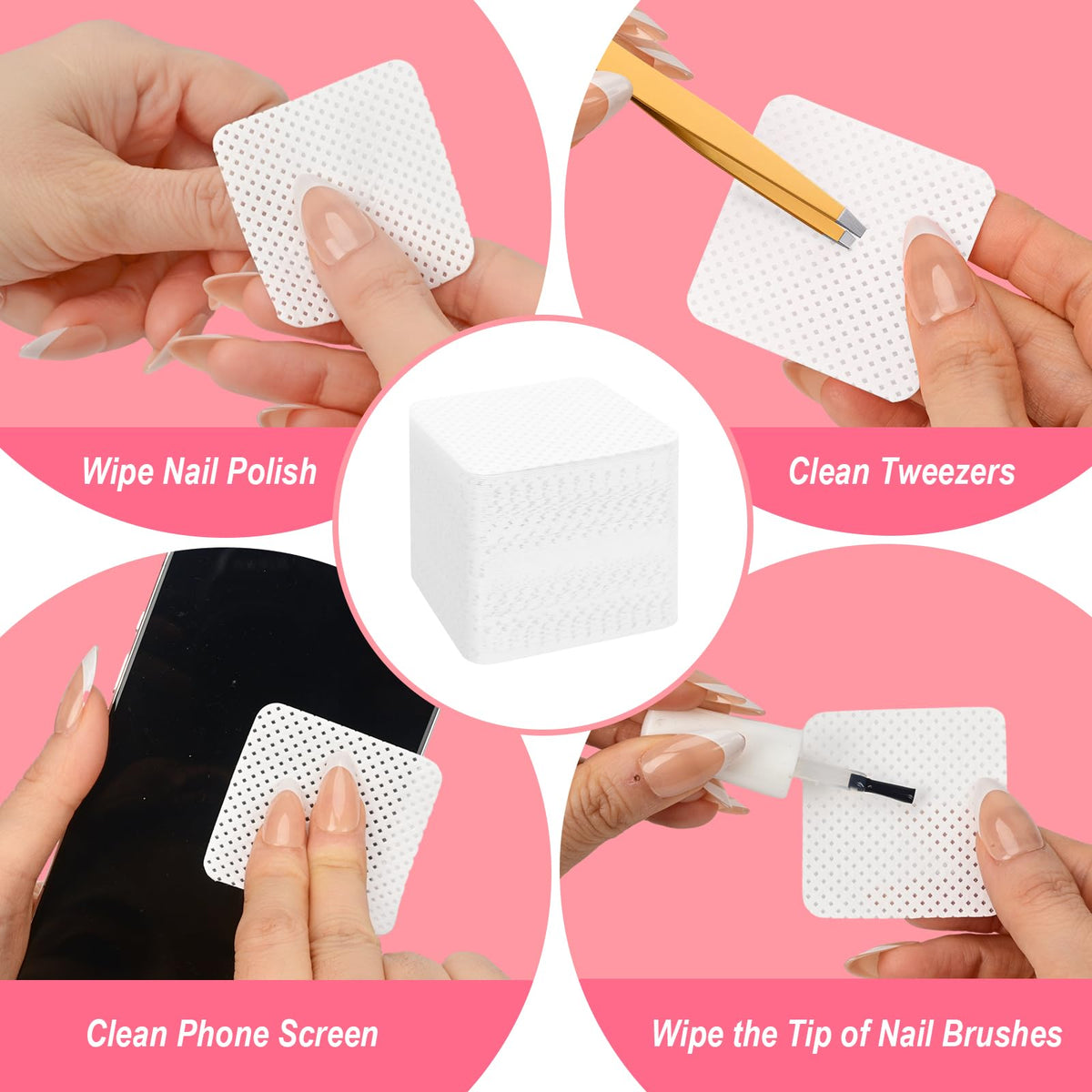 Seonggong Lint Free Nail Wipes packaging side view