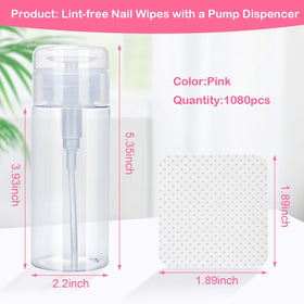 Seonggong Lint Free Nail Wipes with various nail care products