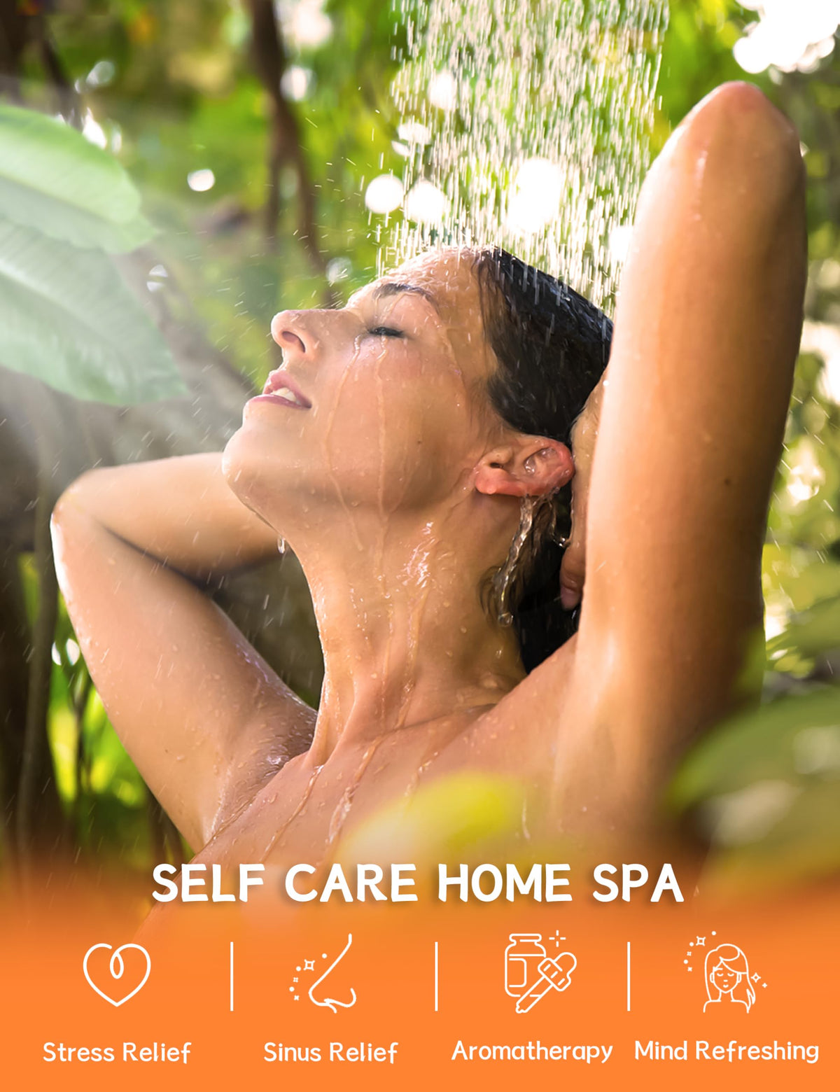 SEONNIX Shower Steamers packaging with essential oils