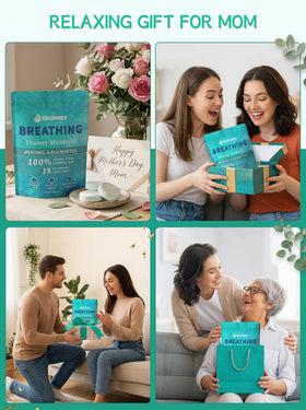SEONNIX Shower Steamers with natural ingredients label