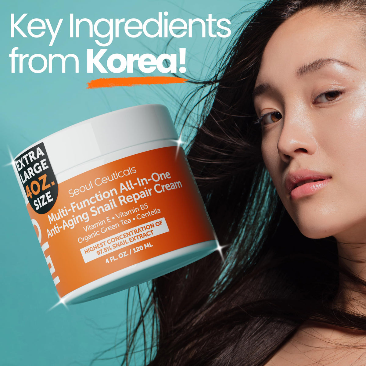 SeoulCeuticals snail mucin cream with natural ingredients