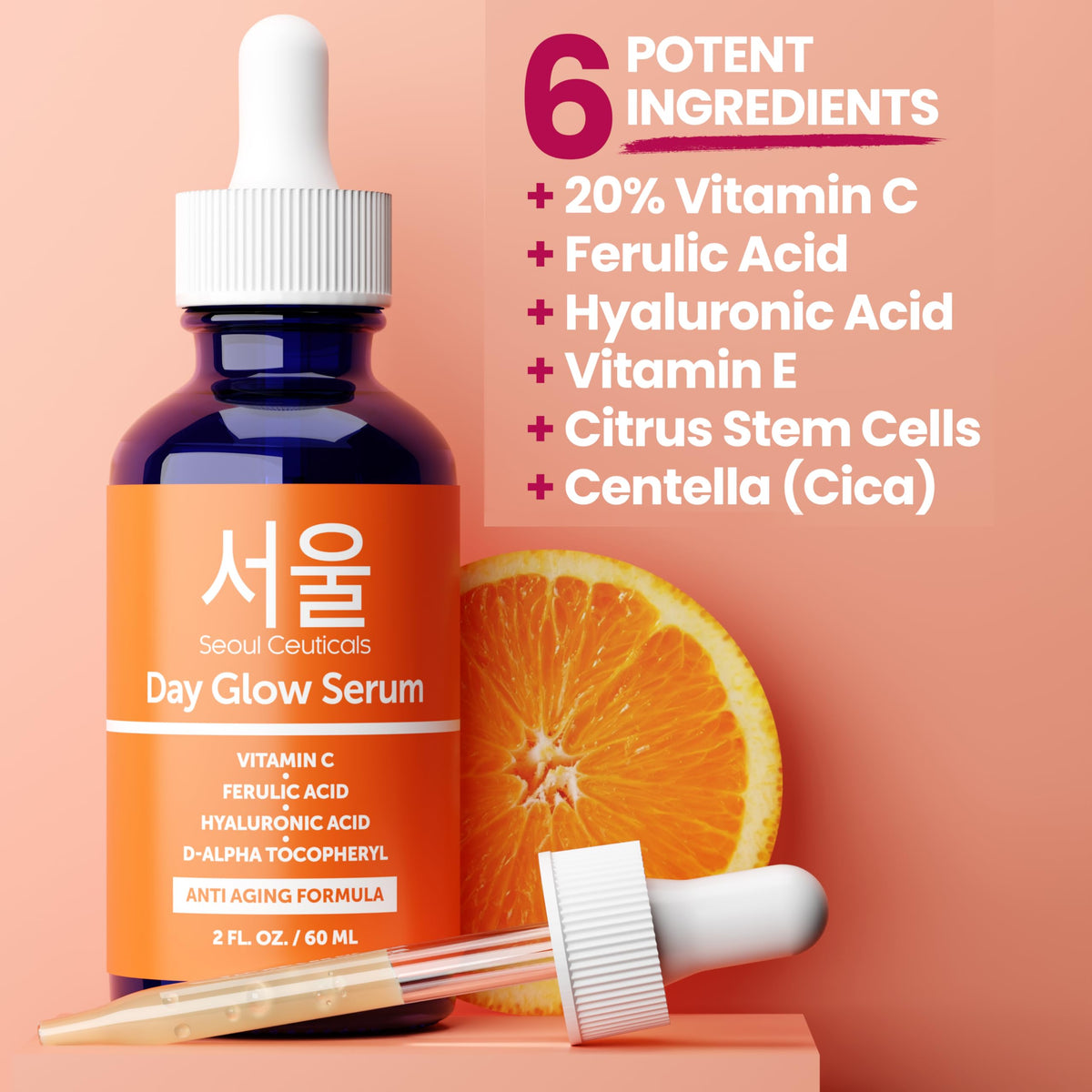 SeoulCeuticals Vitamin C Serum in a bathroom setting