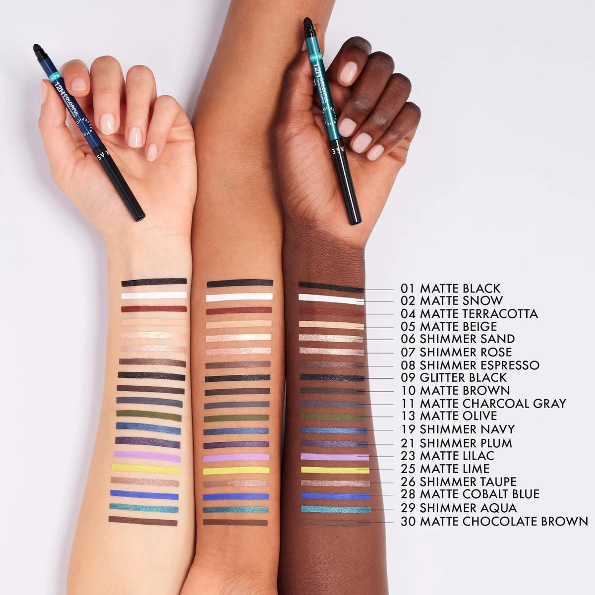 SEPHORA Waterproof Eyeliner in use on model's eyes