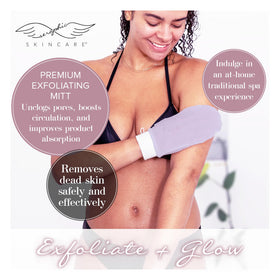 SERAPHIC SKINCARE Lavender Exfoliating Mitt packaging details