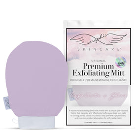 SERAPHIC SKINCARE Lavender Premium Exfoliating Mitt front view