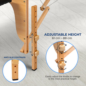 SereneLife Portable Massage Table adjustable height feature
