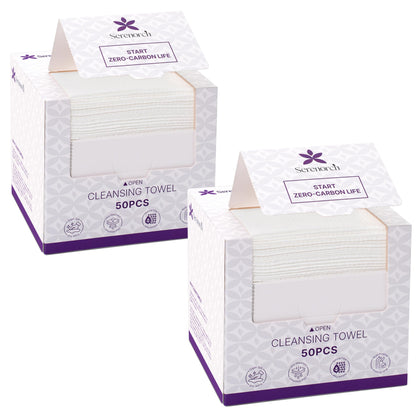 Serenorch Disposable Face Towels XL package front view