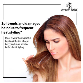Series KerAcai Leave-In 250ml with application on hair