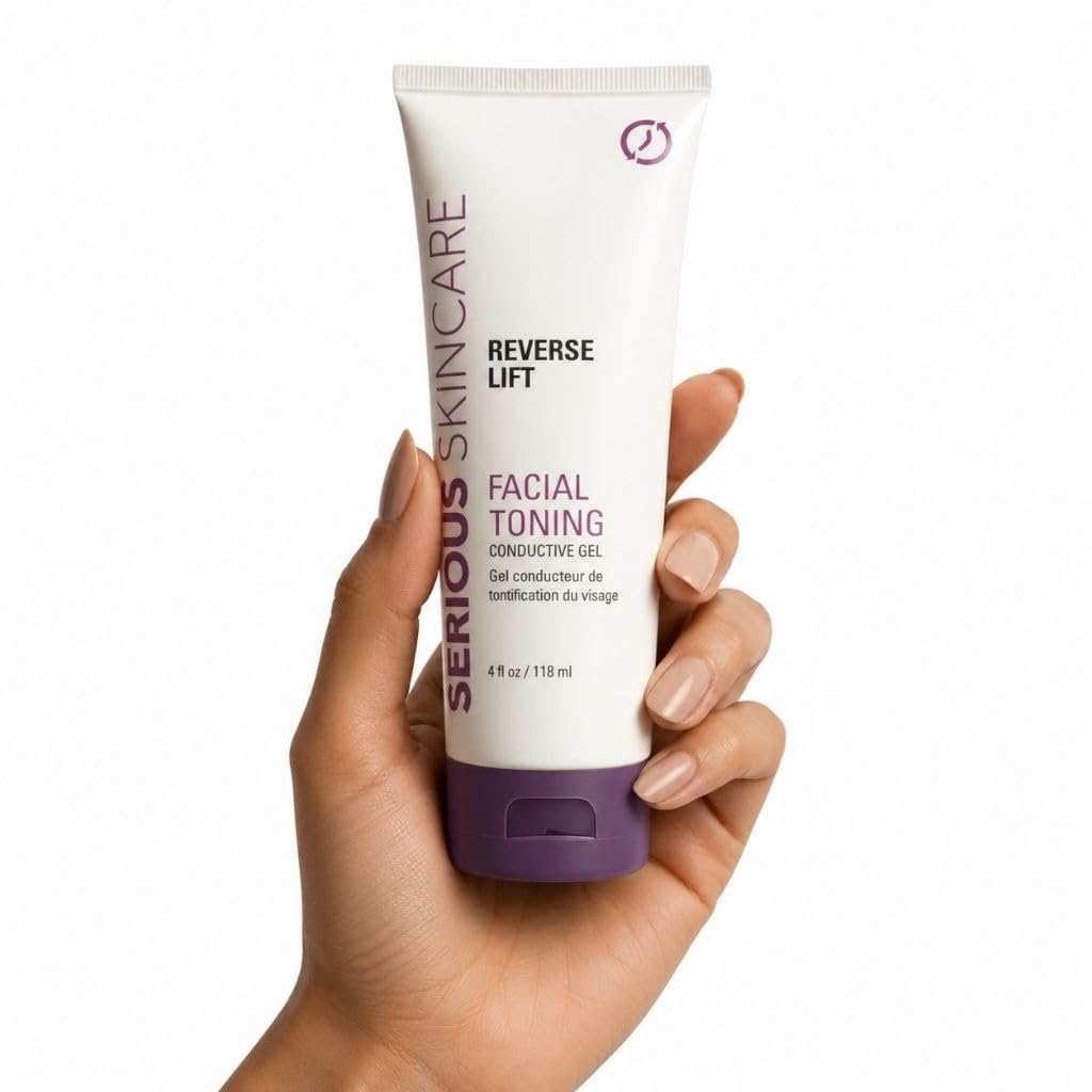 Serious Skincare Hydrating Microcurrent Gel application on skin