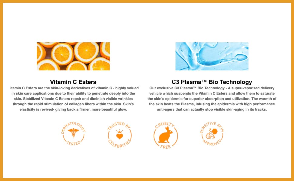Serious Skincare Vitamin C Serum 1 Oz back view