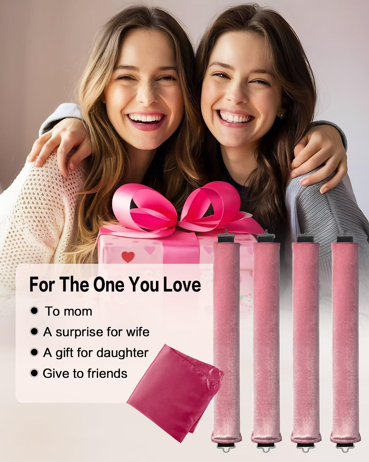 Seritant Heatless Curls Hair Rollers with user demonstration