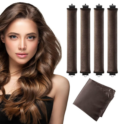 Seritant Heatless Curls Overnight Velvet Rollers with Satin Scarf