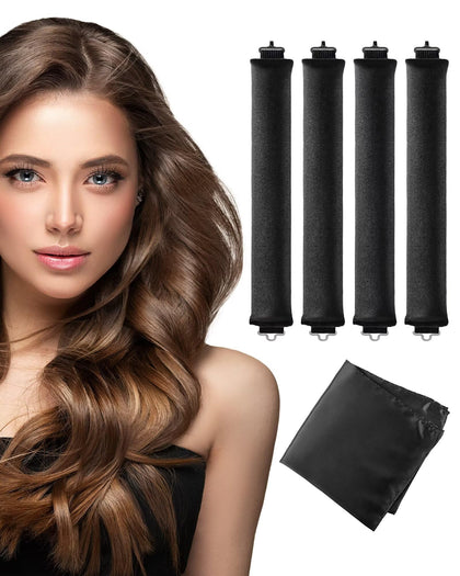 Seritant Heatless Curls Overnight with Satin Head Scarf front view
