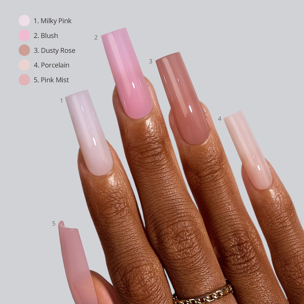 Set of BTARTBOXNAILS press on nails with size options displayed