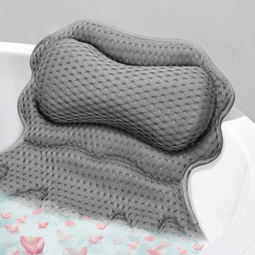 SetSail Bath Pillow grey ergonomic design front view