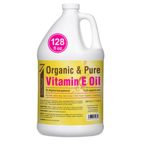 Seven Minerals Vitamin E Oil 128oz gallon jug front view