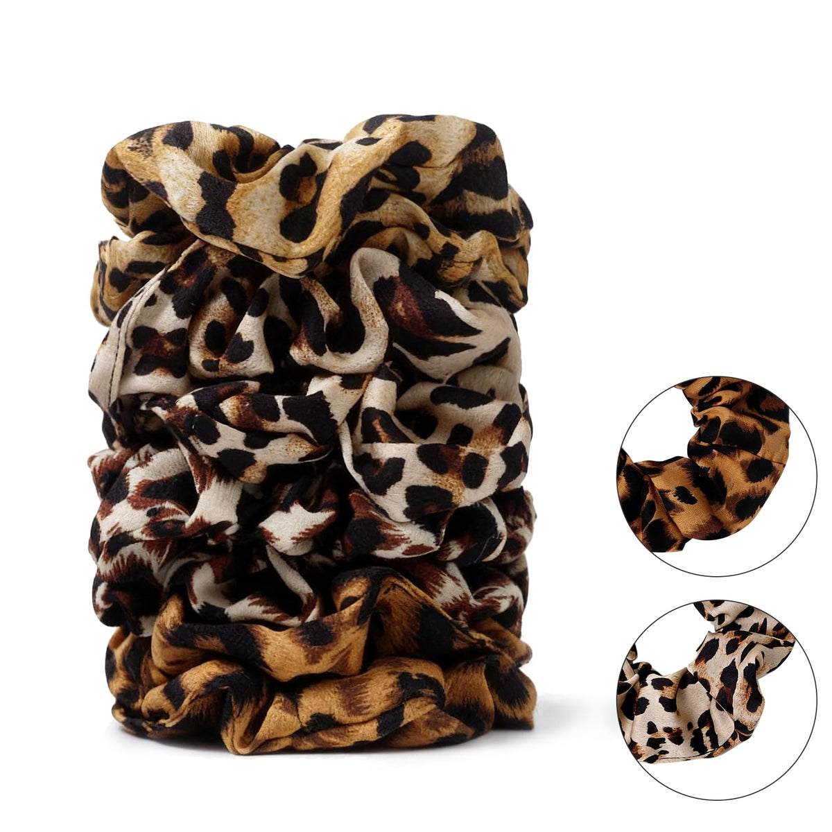 SEVEN STYLE satin scrunchies 8PCS set overview