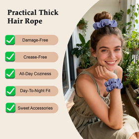 SEVEN STYLE satin scrunchies in packaging