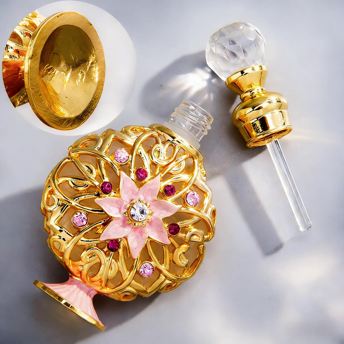 SEVENBEES 10ml glass perfume bottle side view