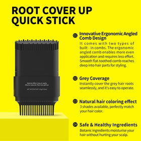 SEVICH Hair Root Touch Up Stick application on hair