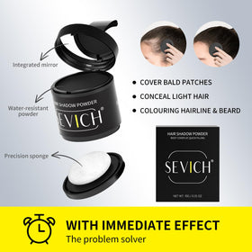SEVICH Hairline Powder 10g black powder texture