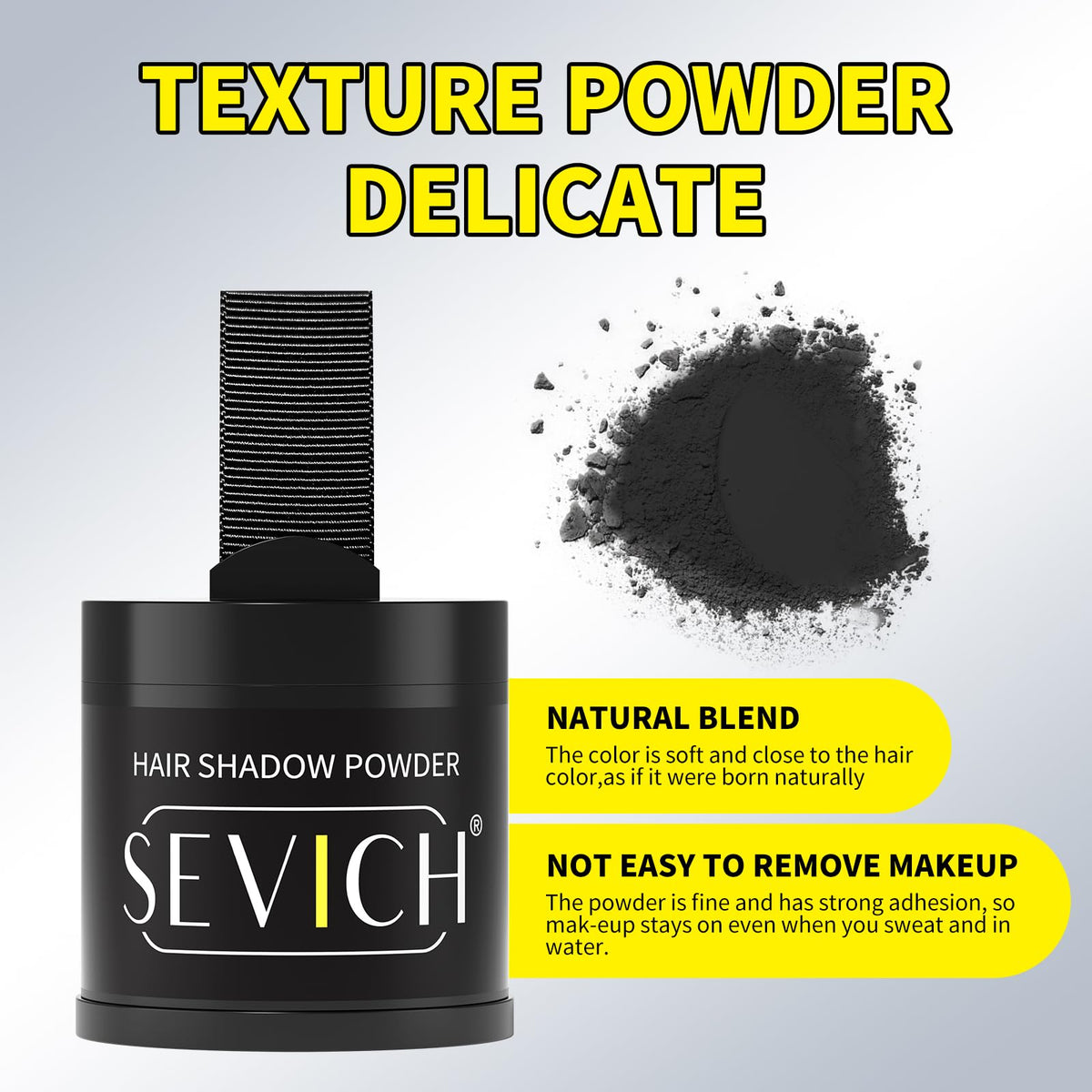 SEVICH Hairline Powder 10g showing compact case and mirror
