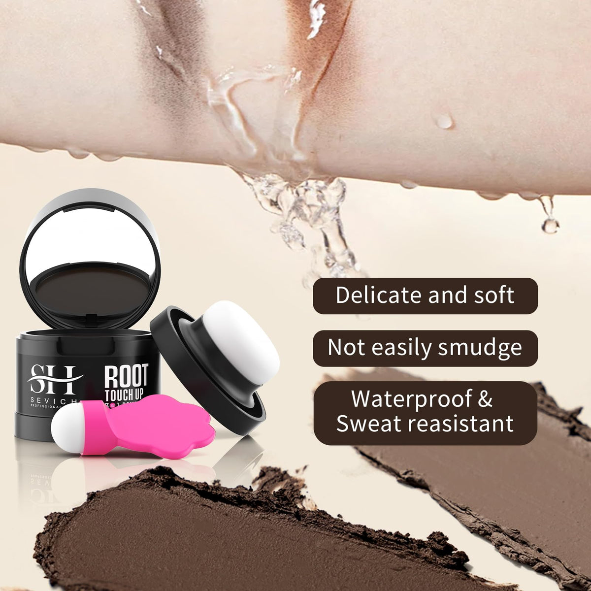 SEVICH Hairline Powder 2.0 Dark Brown packaging details