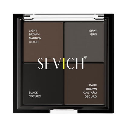 SEVICH Hairline Powder Palette front view with four shades