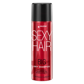 SexyHair Big Dry Shampoo 3.4 Oz front view with transparent finish