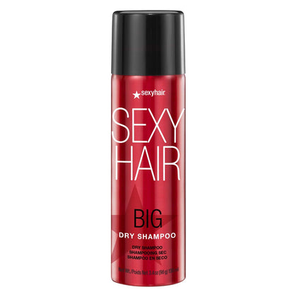 SexyHair Big Dry Shampoo 3.4 Oz front view with transparent finish