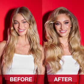 SexyHair Big Root Pump Plus Mousse in a bathroom setting