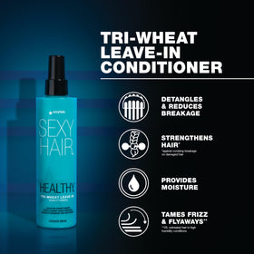 SexyHair Tri-Wheat Leave-In Conditioner 8.5 Oz packaging details