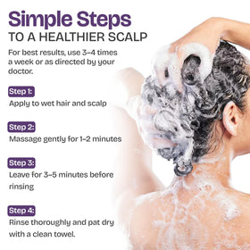 Shailee Psoriasis Shampoo 240g bottle on a countertop