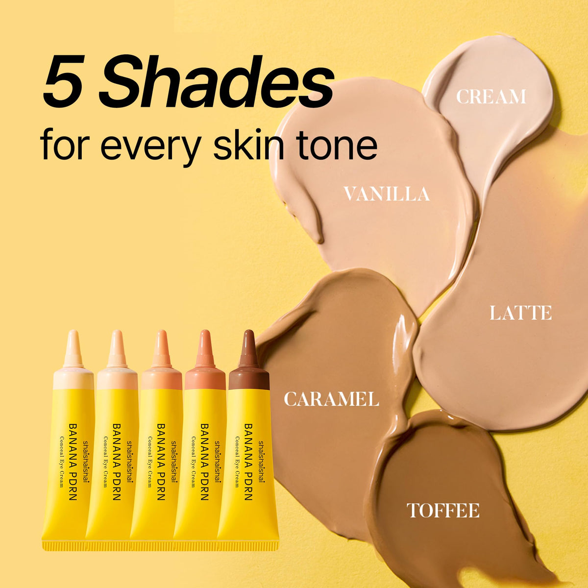 shaishaishai Banana PDRN Conceal Hydrating Under Eye Cream lifestyle scene