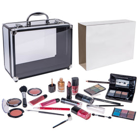 SHANY Carry All Trunk Makeup Set with lip glosses and lipsticks