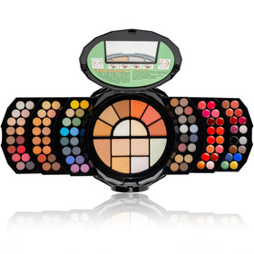 SHANY FLOWERS Makeup Set displayed with makeup brushes