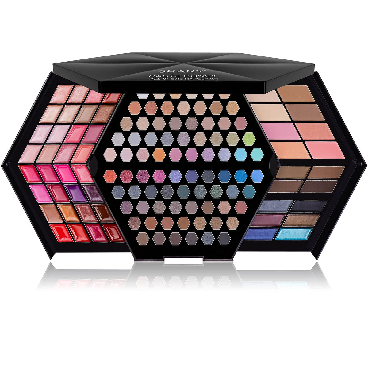 SHANY Haute Honey Makeup Set open with mirror visible
