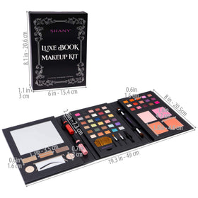 SHANY Luxe Book Makeup Set with eyebrow powders and stencils