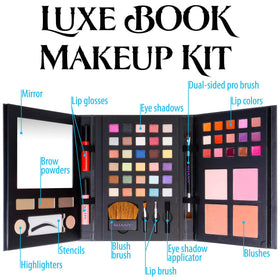 SHANY Luxe Book Makeup Set with lip glosses and creams