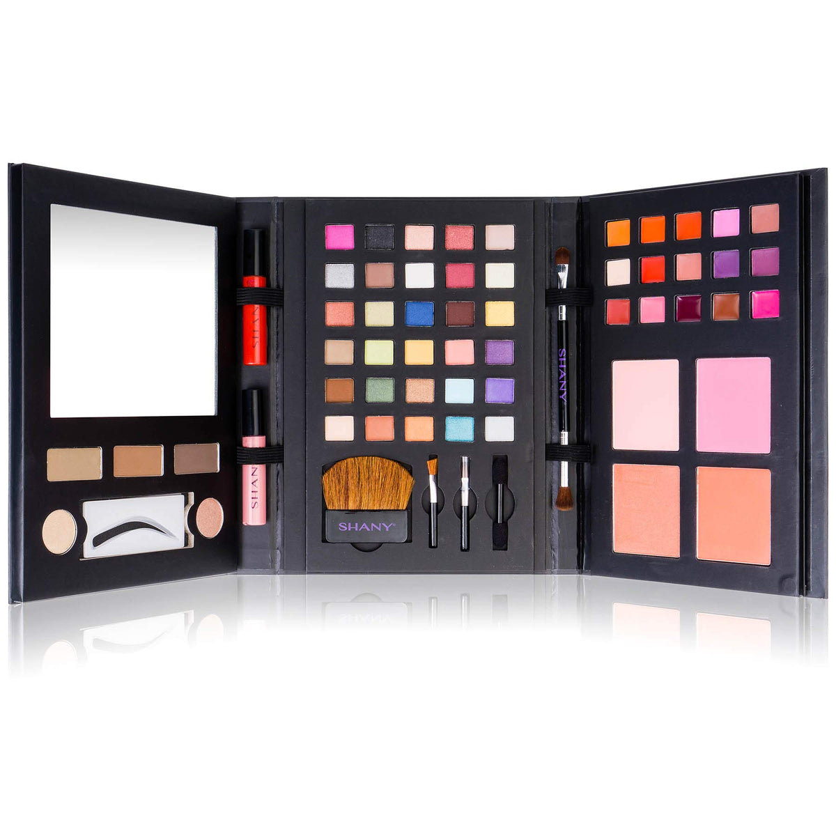 SHANY Luxe Book Makeup Set with vibrant eyeshadow colours
