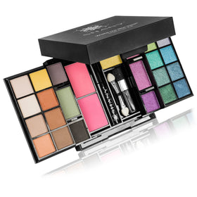 SHANY Woke Up Like This Makeup Kit with applicators laid out