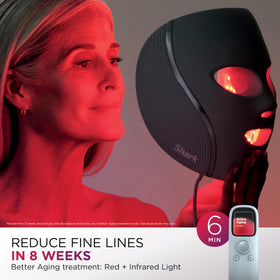 Shark CryoGlow LED Face Mask Blue Frost with controls