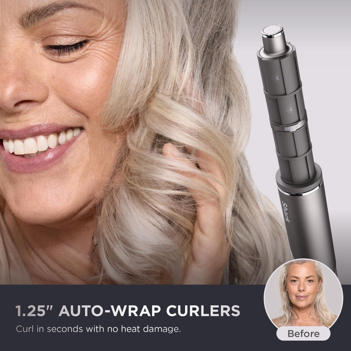 Shark FlexFusion Air Styler in use on wet hair