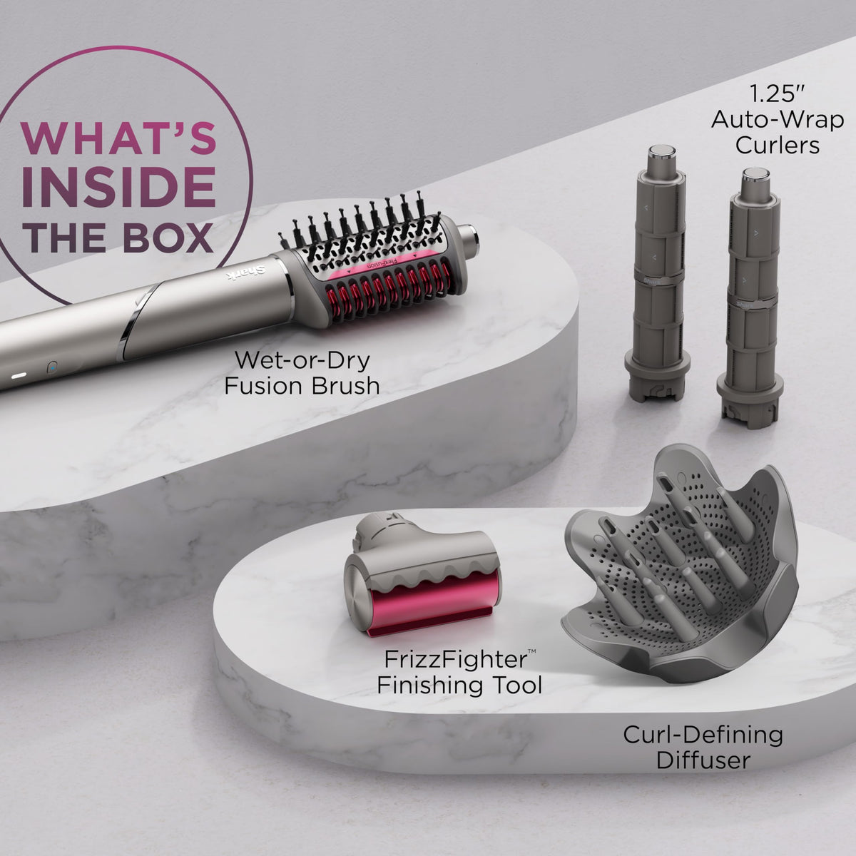 Shark FlexFusion Ceramic Air Styler lifestyle scene with model