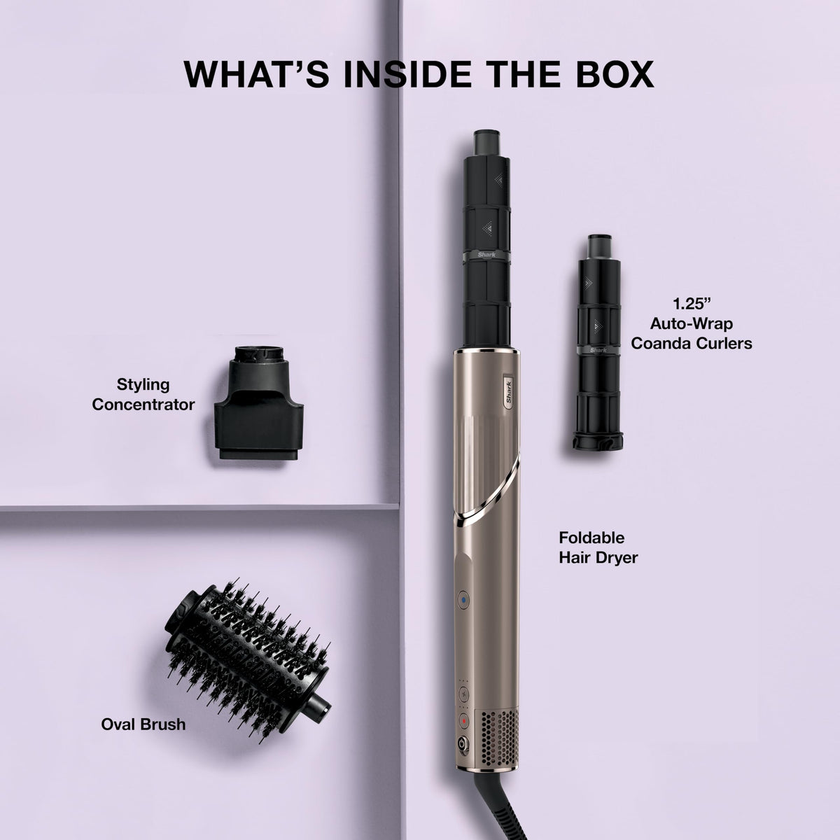 Shark FlexStyle Air Multi-Styler in use styling hair