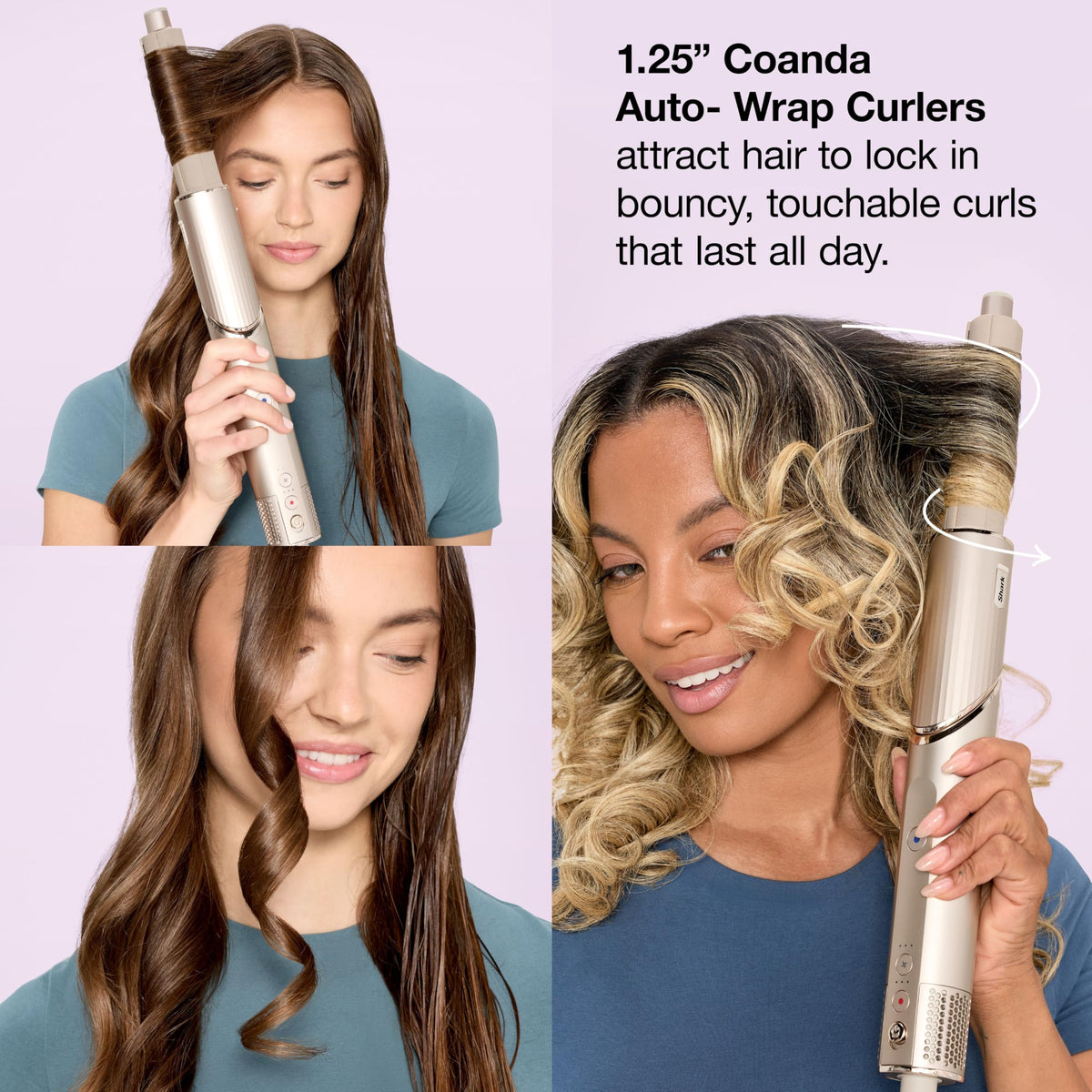 Shark FlexStyle Air Multi-Styler in use styling hair