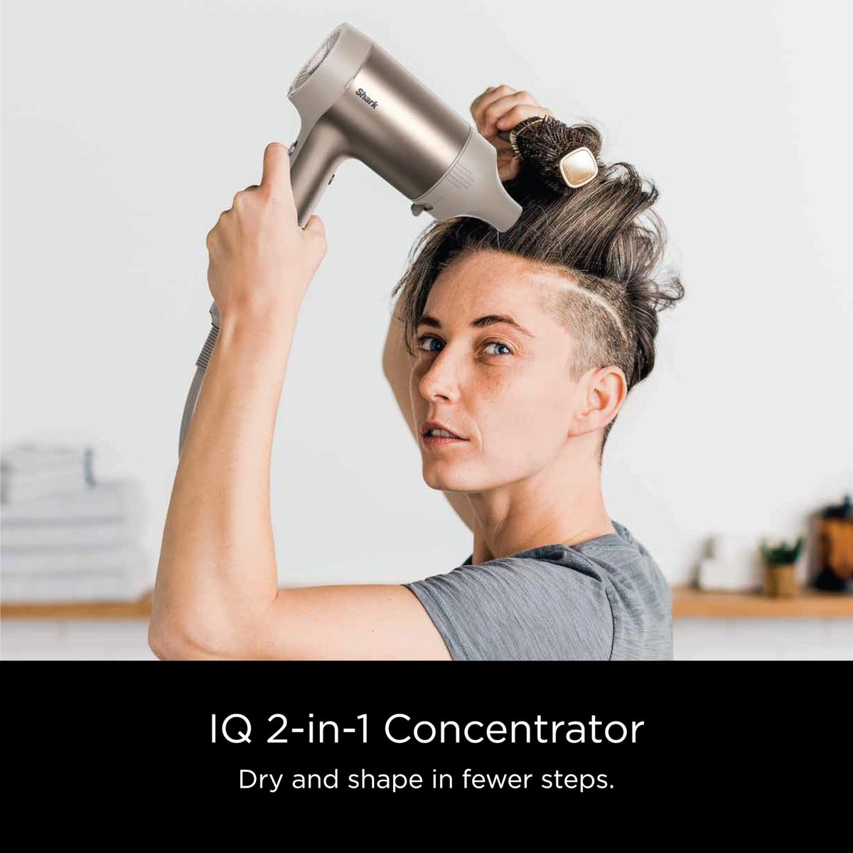 Shark HyperAIR Ionic Dryer lifestyle scene in use