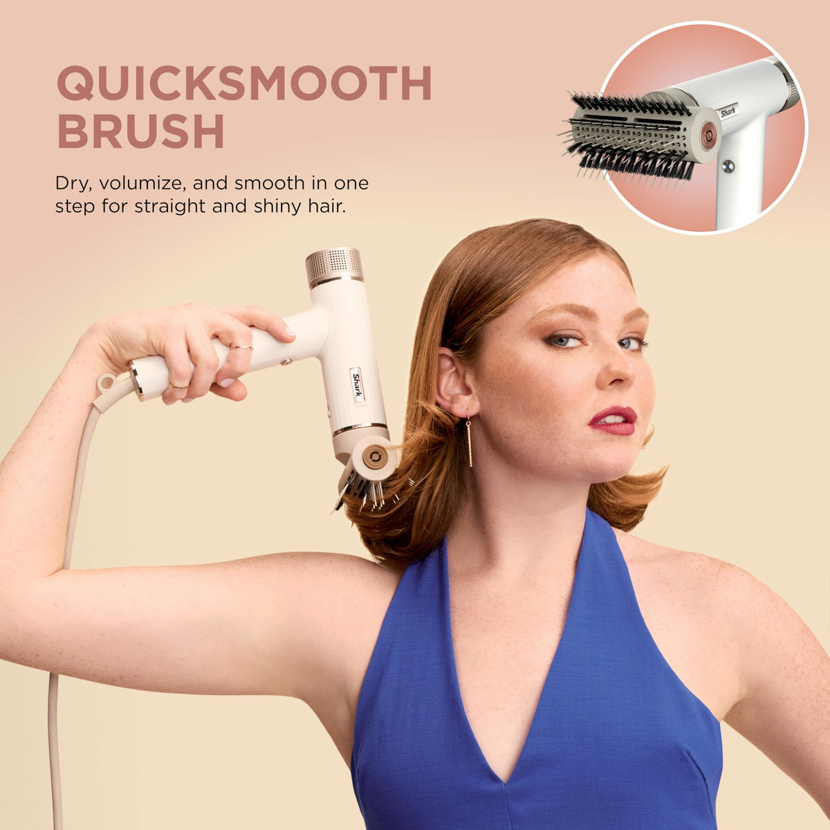 Shark SpeedStyle Hair Dryer showing temperature control settings